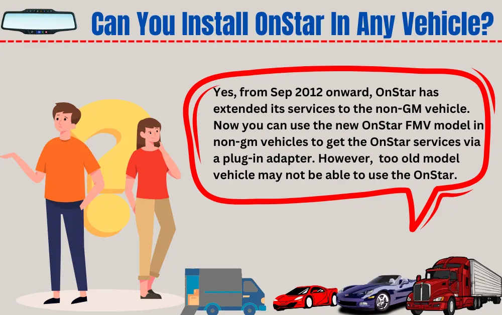 Can you install OnStar in any vehicle