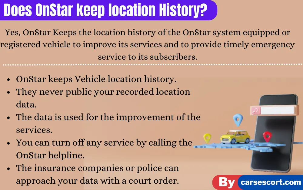 Does OnStar keep location History?