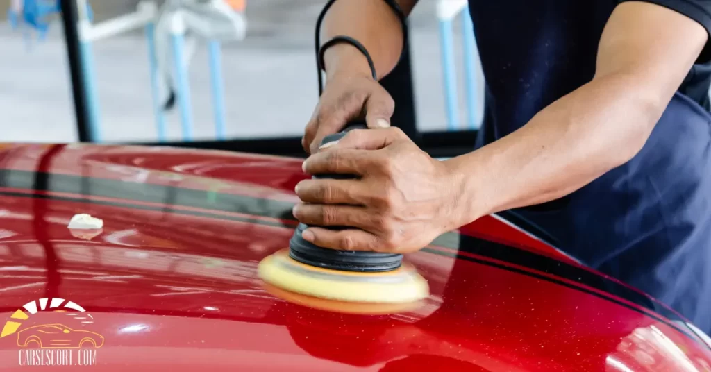car polishing with drill