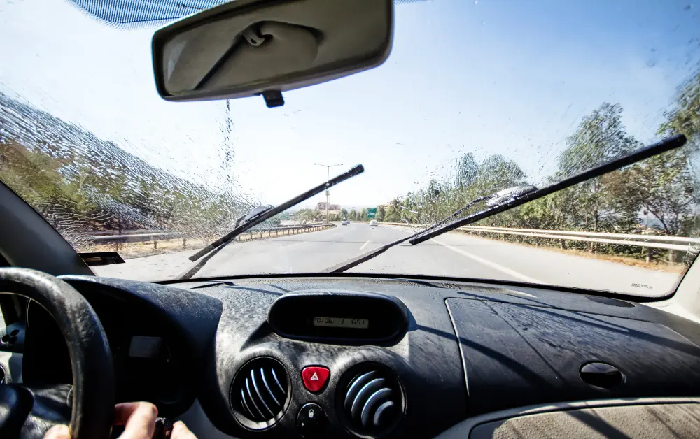 car Windshield cleaning