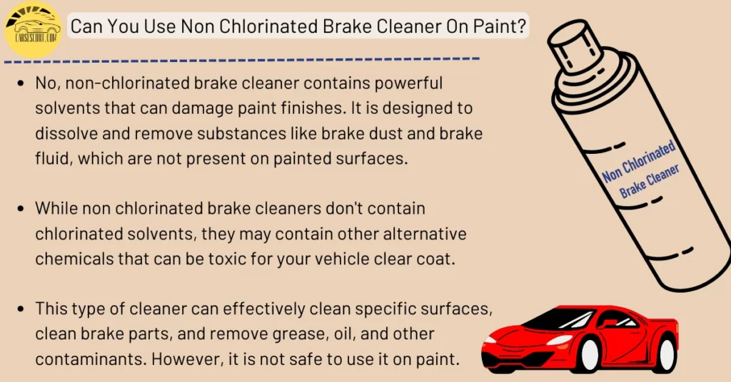 Can You Use Non Chlorinated Brake Cleaner On Paint?